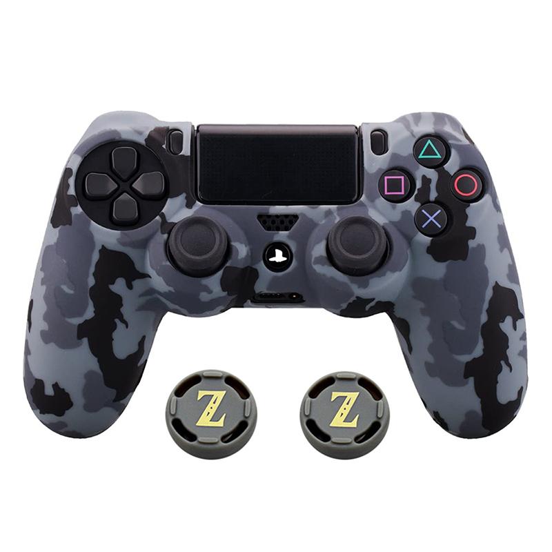 Camouflage Silicone Rubber Gel Skin for Sony Ps4 Slim/pro Controller Cover Protective Case for Ps4 Wireless Controller Accessory