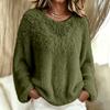 Damen Flauschiger Langarm Rollkragen Pullover Top in Farben
