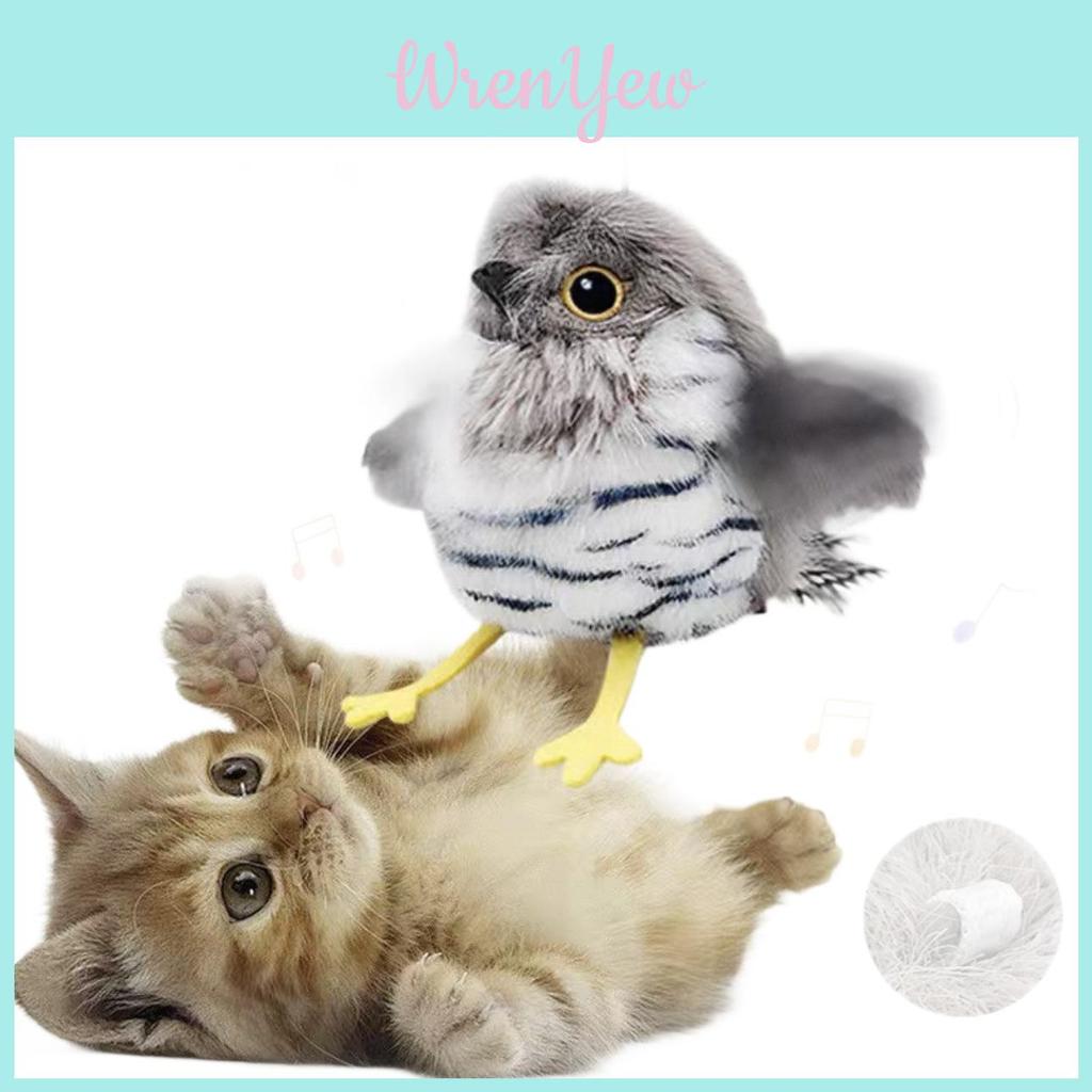 Interactive Plush Cat Toy With Sound And Motion For Indoor Play And Enrichment