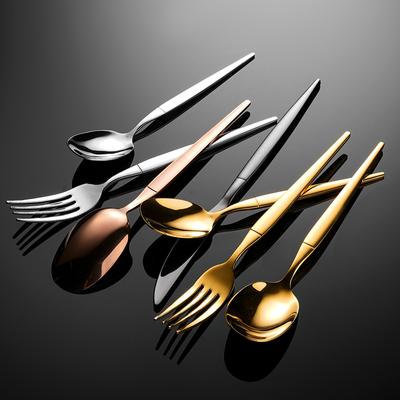 410 Stainless Steel Knife and Fork Spoon Tableware Meal Knife and Fork Western Food Spoon Restaurant Knife and Fork Western Tableware