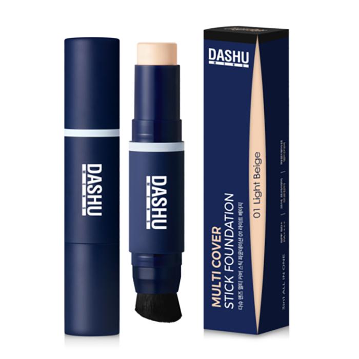 Dashu Men’s Multi Cover Stick Foundation SPF50+ PA++++ – Tone-Correcting Sun-Protection Stick, Korean