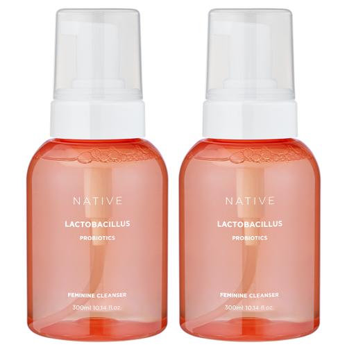 Native Probiotic Lactocare Hypoallergenic Mildly Acidic Feminine Wash 300ml x 2