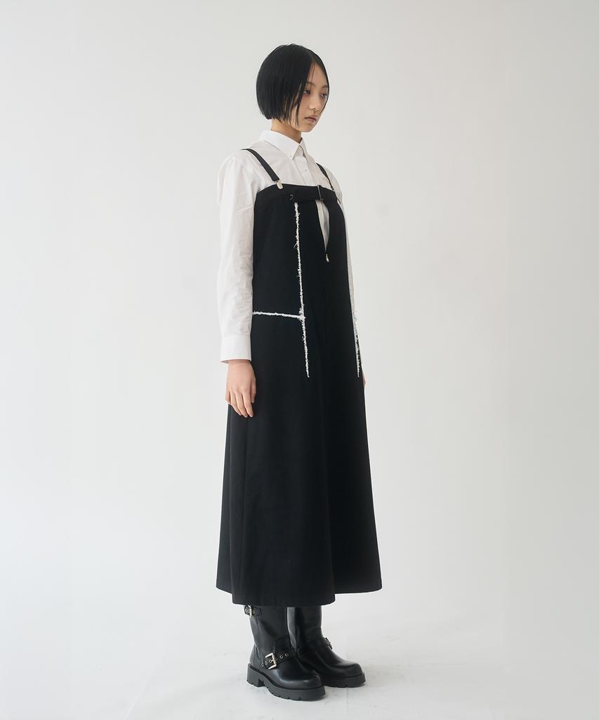 Yusim Wool Damaged Suspender Dress