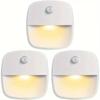 Motion Sensor Light Indoor LED Night Light Stick On Nightlight Battery Operated Lights for Hallway Stair Bathroom Closet Bedroom