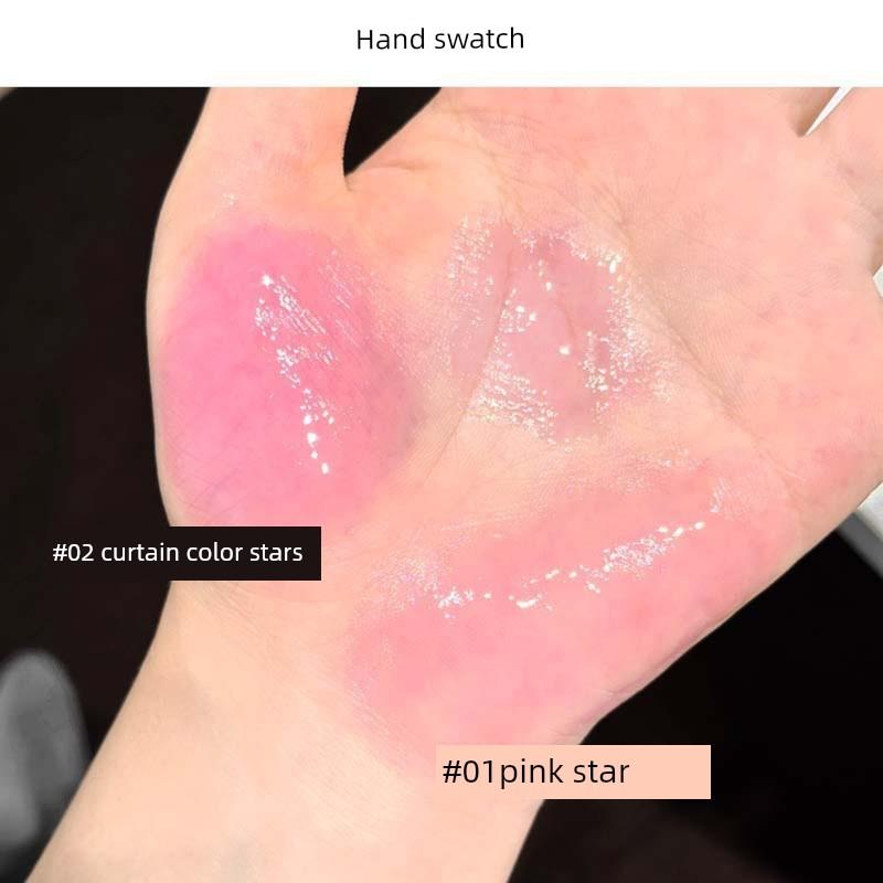 Shining Galaxy Glass Lip Jelly Big Brand Moisturizing and Repairing Lipstick Lip Glaze Water Gloss Non-Stick Cup Brightening Lip Balm