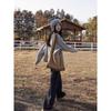 Women's Korean Style Thick Pure Wool Sweater - Soft, Round Neck, Loose Fit Pullover Knit