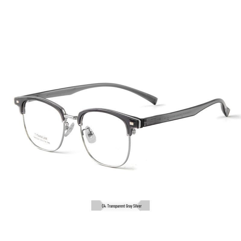 Danyang Men s Retro Metal Clip Brow Bar Eyeglass Frames - Super Lightweight and Casual