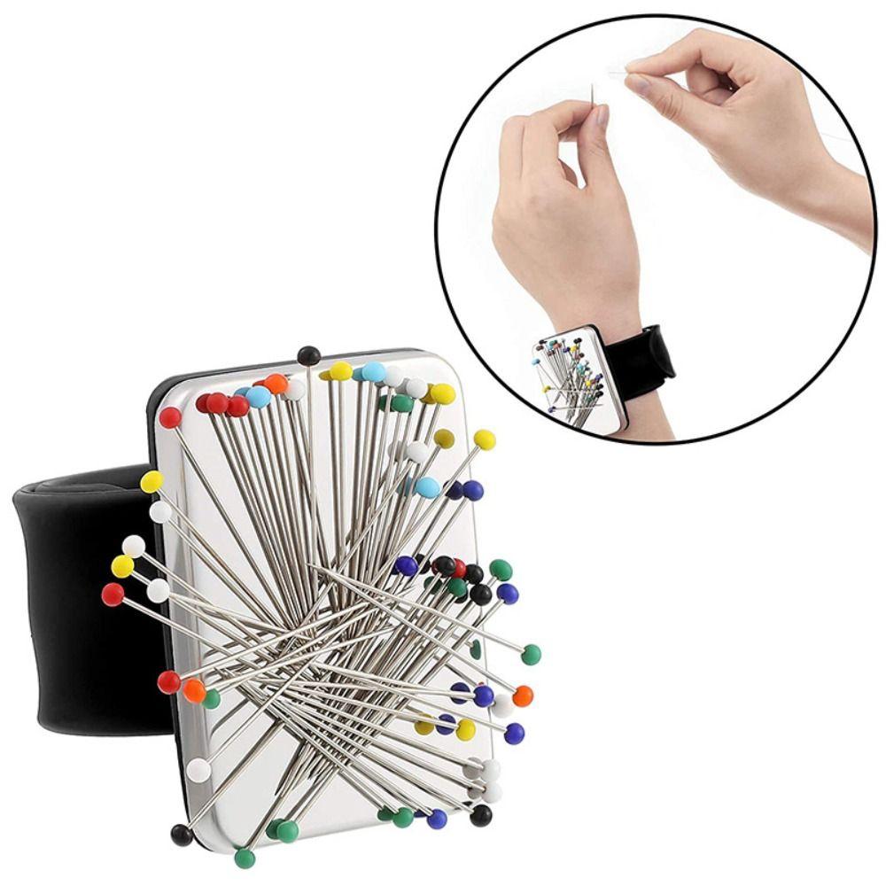 6pcs/set Finger Tip Ring Tail Comb Hair Selecting Tools Magnetic Bracelet Wrist Band Strap  Salon
