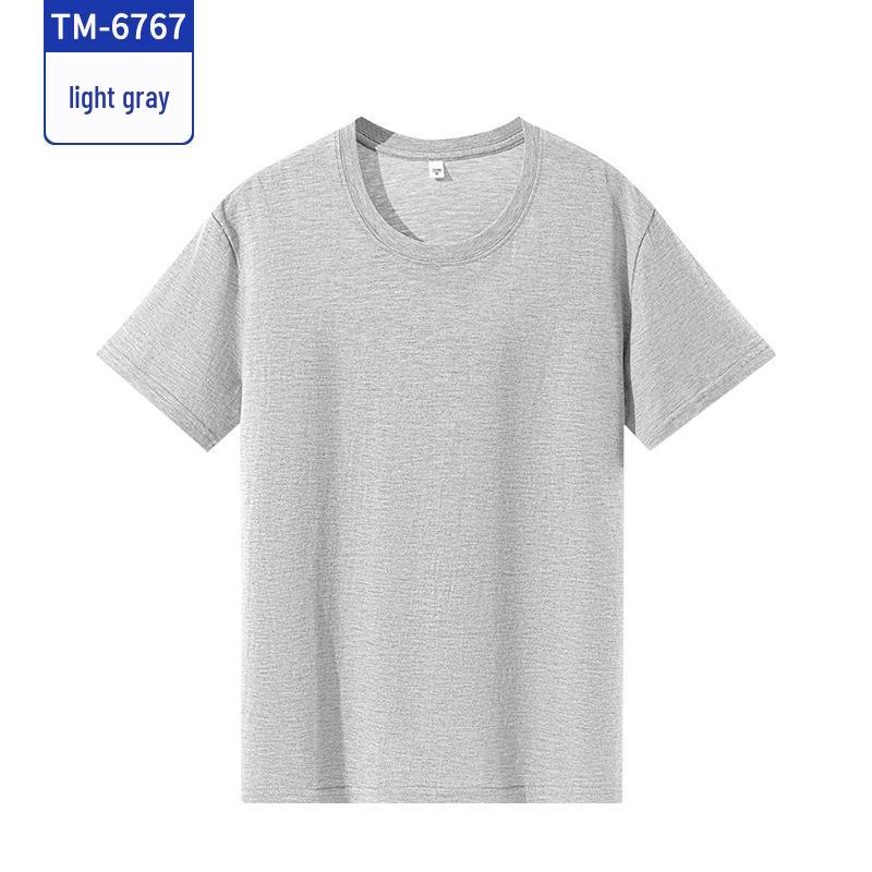 Custom Pure Cotton Short-Sleeve T-Shirt for Campus Clubs and Class Uniforms