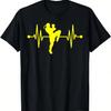 Muay Thai Kickboxing Heartbeat Boxing Gloves MMA T-Shirt