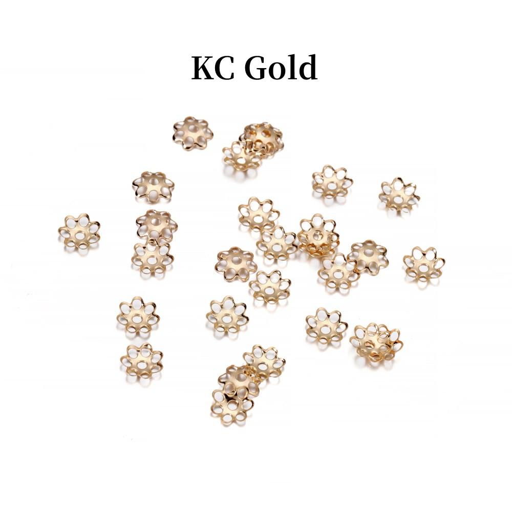 

600 шт./лот, 6 мм, полый цветок, металлическая филигрань, свободные проставки из бисера, колпачки с конусом, филигрань для поиска ювелирных изделий своими руками, принадлежности для изготовления ювелирных изделий 6mm x 600Pcs