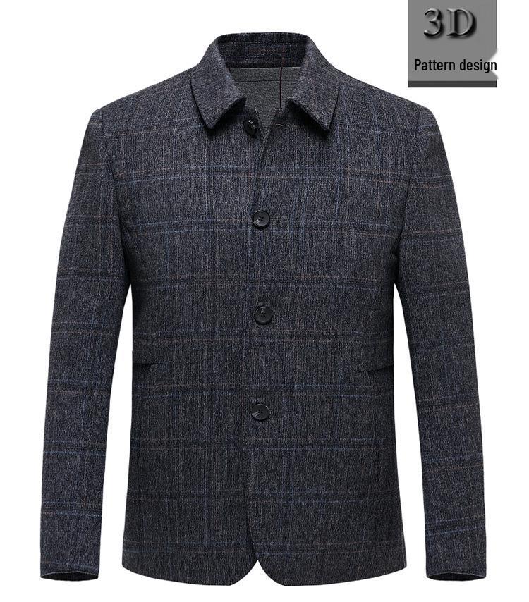Men’s Double-Sided Wool Coat: Slim Fit, Cashmere Overcoat, Business Style for Autumn/Winter.