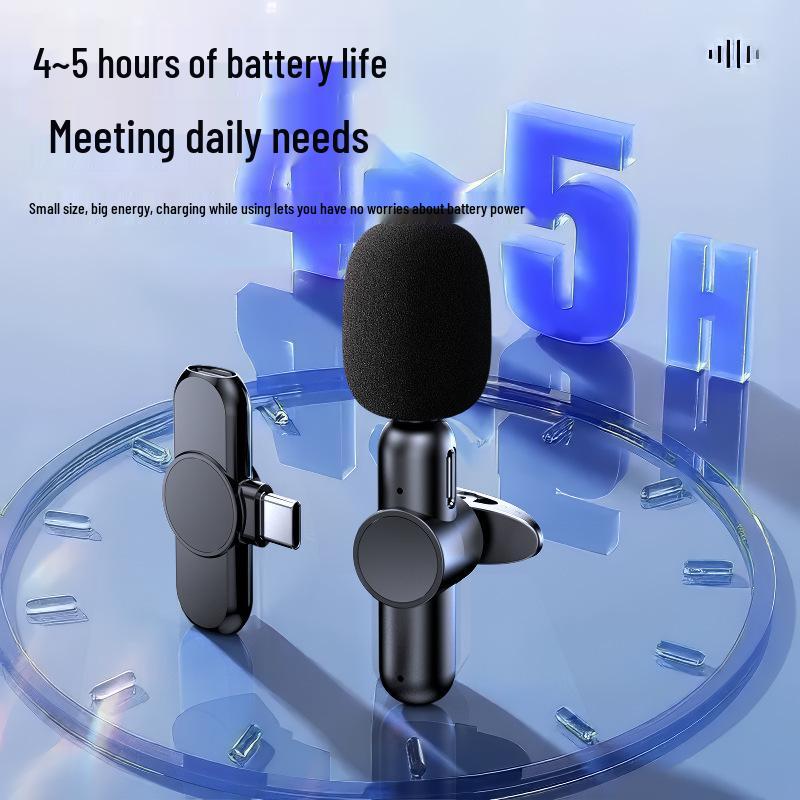 Lapel Wireless Microphone & Receiver: Clip-On for Mobile Video, Live Streaming, Voiceover Recording