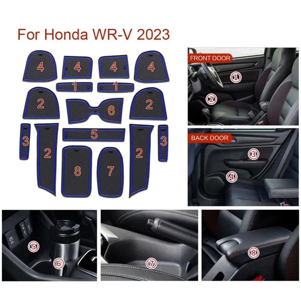 

Автомобильный резиновый противоскользящий коврик для внутренней дверной щели, шумоподавление, защита от царапин, коврик для внутренней отделки салона для Honda WRV K9U6 синий