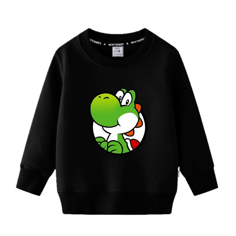 

2025MINISO Новый стиль Супер Марио Мультфильм Игра Периферийные детские толстовки с капюшоном Весна и Осень Мальчики и Девочки Круглый вырез свитер 130 слоновая кость