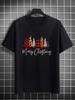 'Merry Christmas' Tee,Print T-Shirt for Men's Casual Crew Neck Short-Sleeve  Fashion Summer T-Shirts Tops,Regular and Oversize