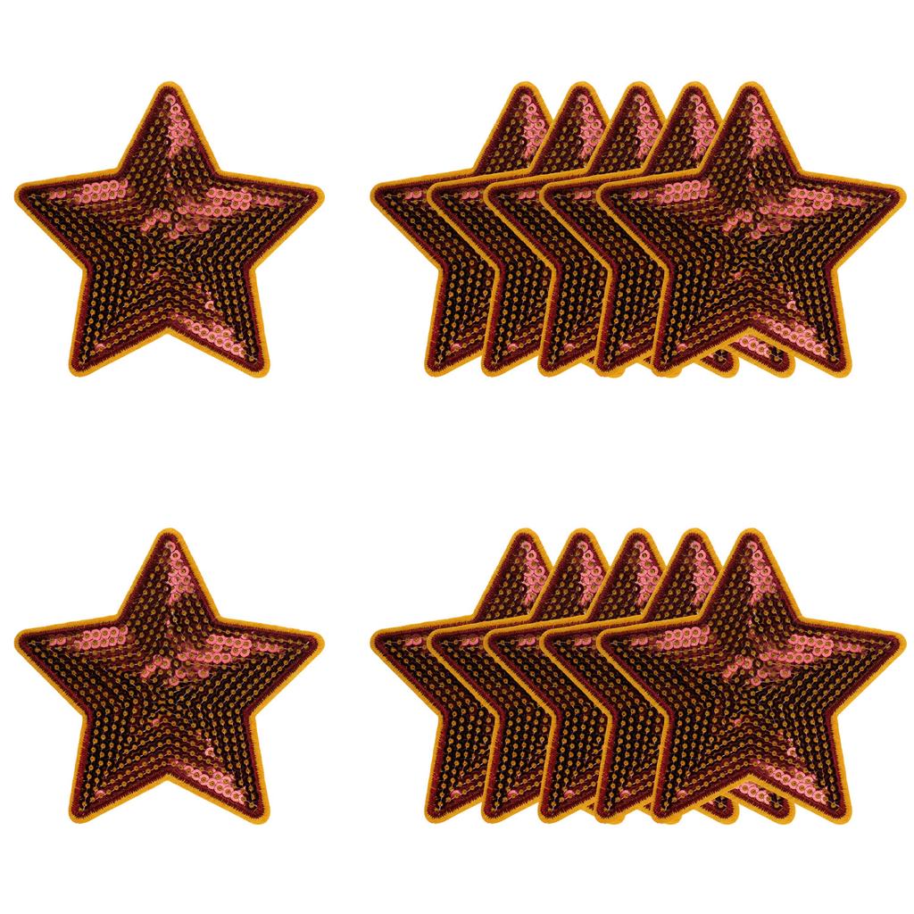 Spieltag Cartoon Stickerei Stoffaufkleber Pentagramm Sternmuster Bügelaufkleber Kleidung Hut Gepäck DIY Lochreparatur