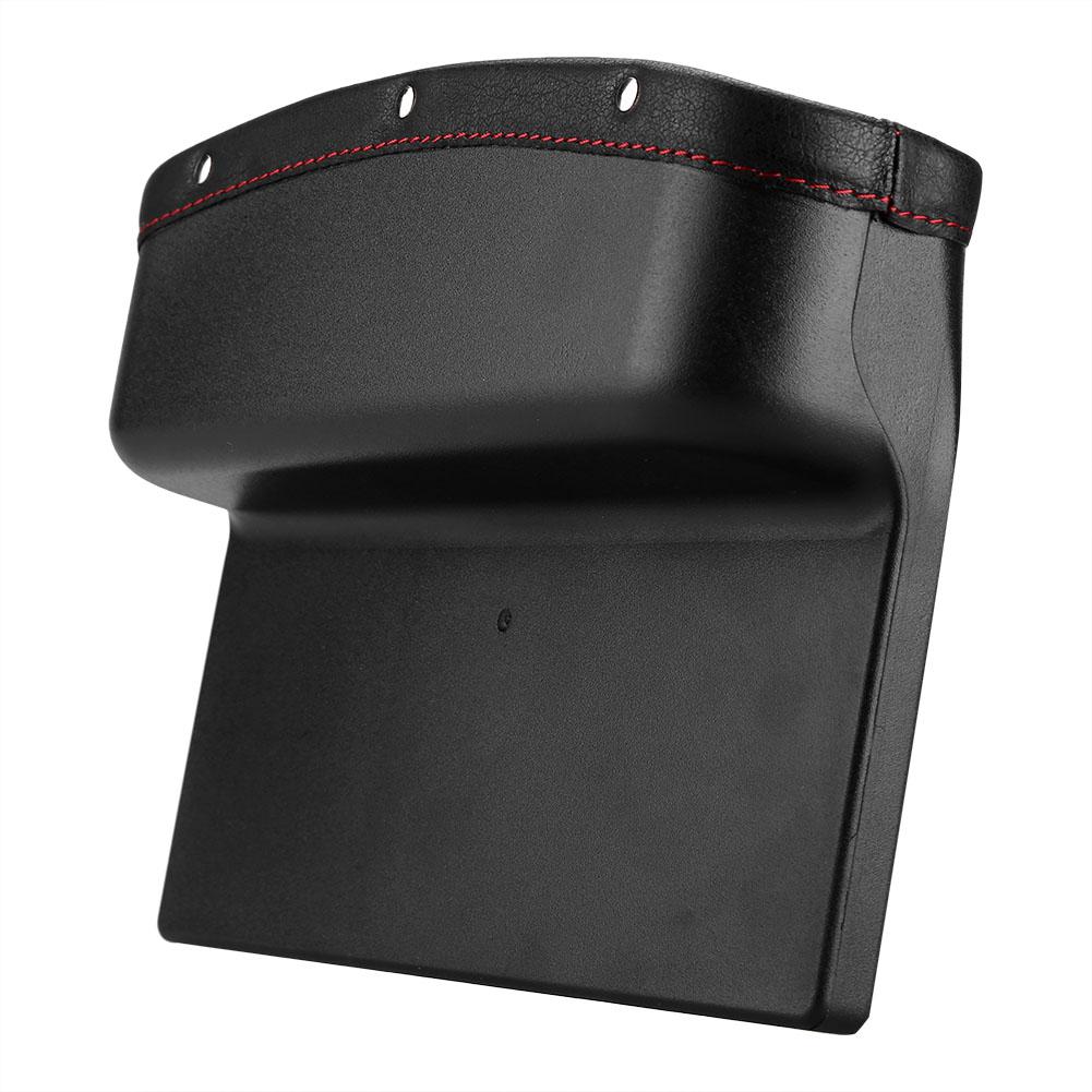 Auto Aufbewahrungsbox Auto Sitz Konsole Spalt Füllung Organizer Handy Karten Schlüsselhalter Box(Schwarz)