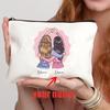Borsa Trucco Personalizzata Regalo Amicizia Nome Personalizzato Regalo per Amici Damigella BFF Bestie Astuccio Portapenne Portamonete Donna Custodia Cosmetica