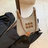 Fashion Denim Women's Shoulder Bags, Korean Version Letter Decoration Handbag, Versatile and Casual, Suitable for Commuting