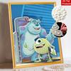 Disney Pearl Painting Monsters, Inc. DIY Pearl Art Painting Pearl Gem Painting Pictures Crafts Special Shape Home Wall Decoration