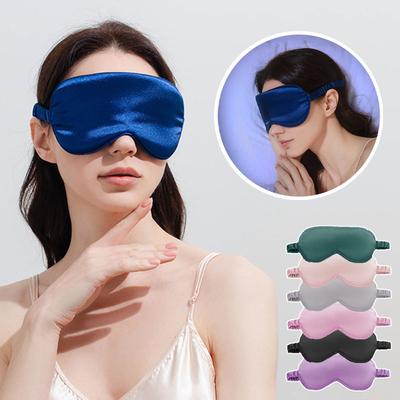 Imitation Silk Soft Sleeping Eye Mask Block Out Light Sleep Mask Eyes Sleeping Aid for Travel Eyeshade Night Breathable Eyepatch