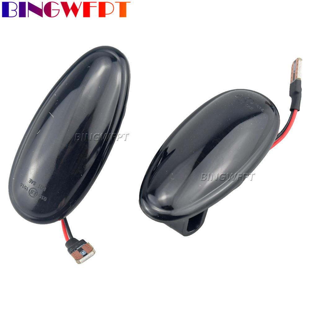 2PCS LED Dynamic Side Marker Lights Arrow Turn Signal Lamps For Mitsubishi Pajero Sport K9 Galant Outlander Lancer Freeca I-MievTurn Signal 2
