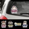 Baby On Board Car Sticker Creative Cartoon Cute Warning Sign Safety Vinyl Decal Auto Rear Window Windshield Decor Accessories