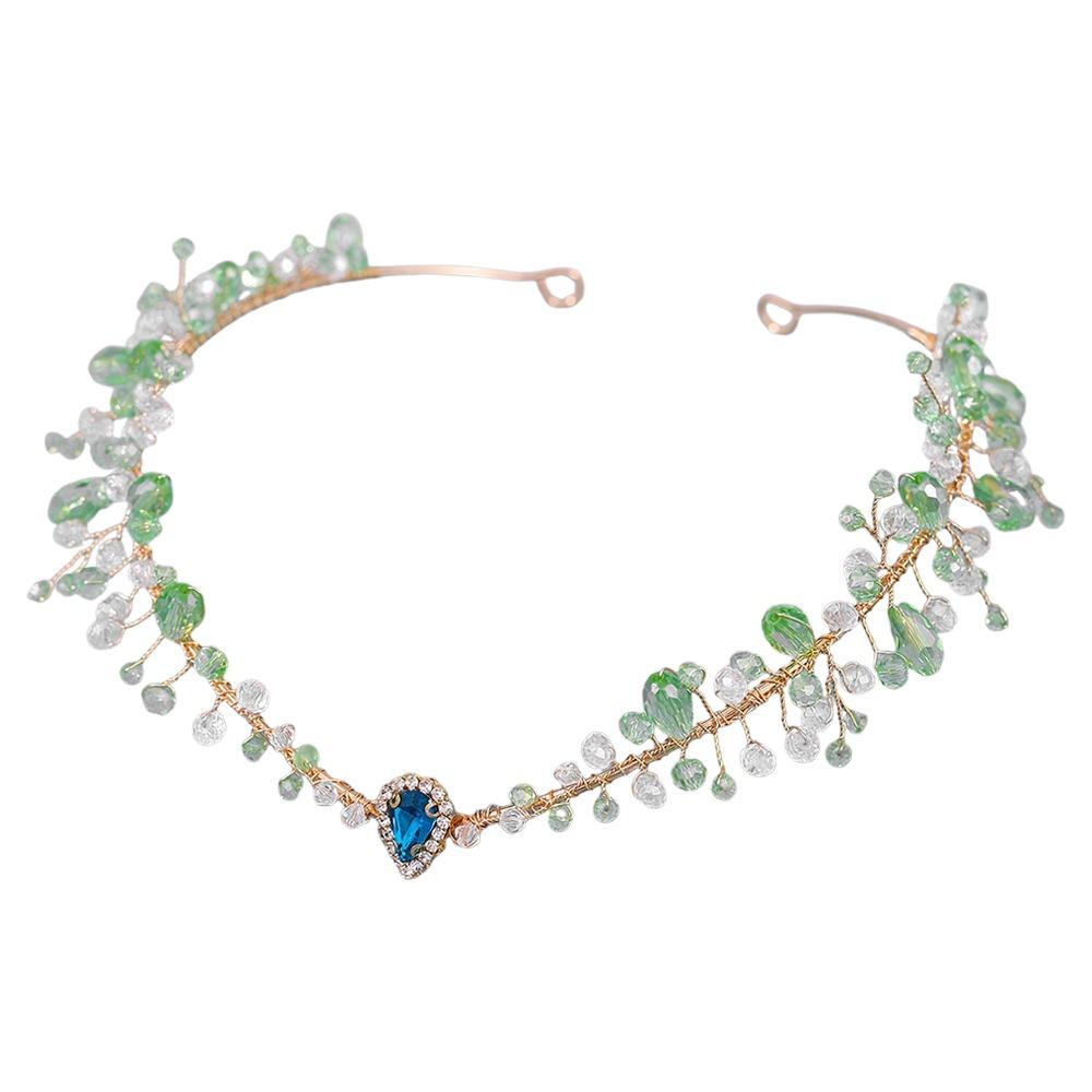 Forest Woodland Fairy Flower Leaf Crowns Handmade Leaves Hair Crowns Elf Headpiece  for Women