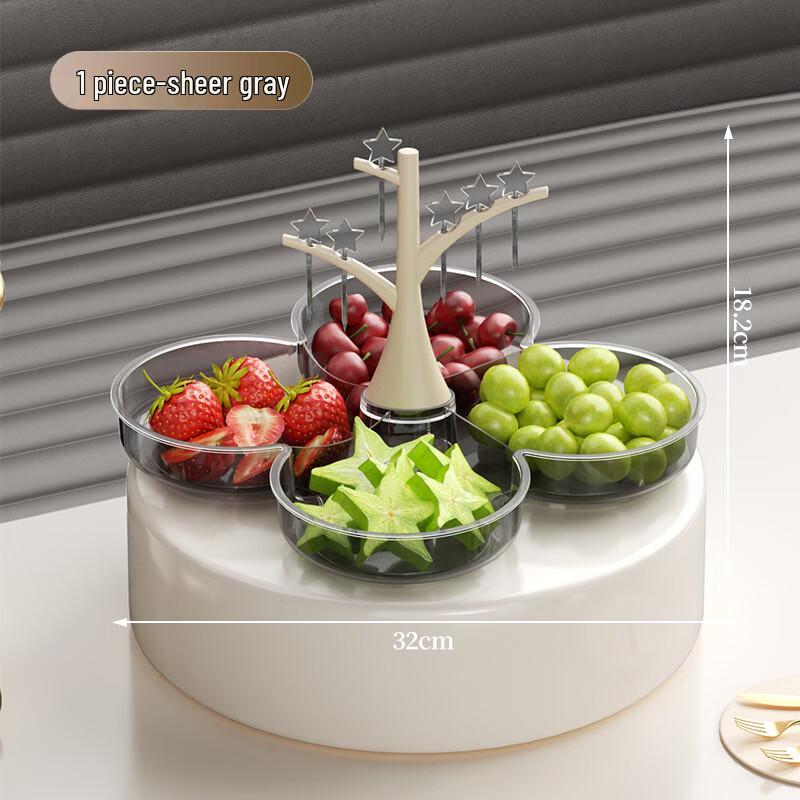 Light Luxury Fruit Plate with Fork