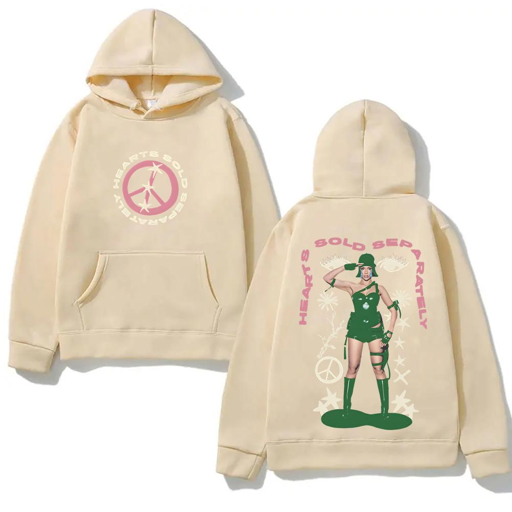 Felpa con cappuccio Mariah the Scientist Peace Hip Hop per Autunno/Inverno Alta Qualità Comoda Ampia Comoda Felpe Abbigliamento in Pile