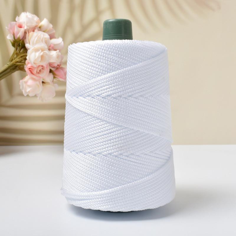 Light-Weight Ice Silk Yarn For Summer Diy Hand-Woven Sun Hat Bag Shoes Cushion Craft Rope Hollow Wool Crocheting Cushion