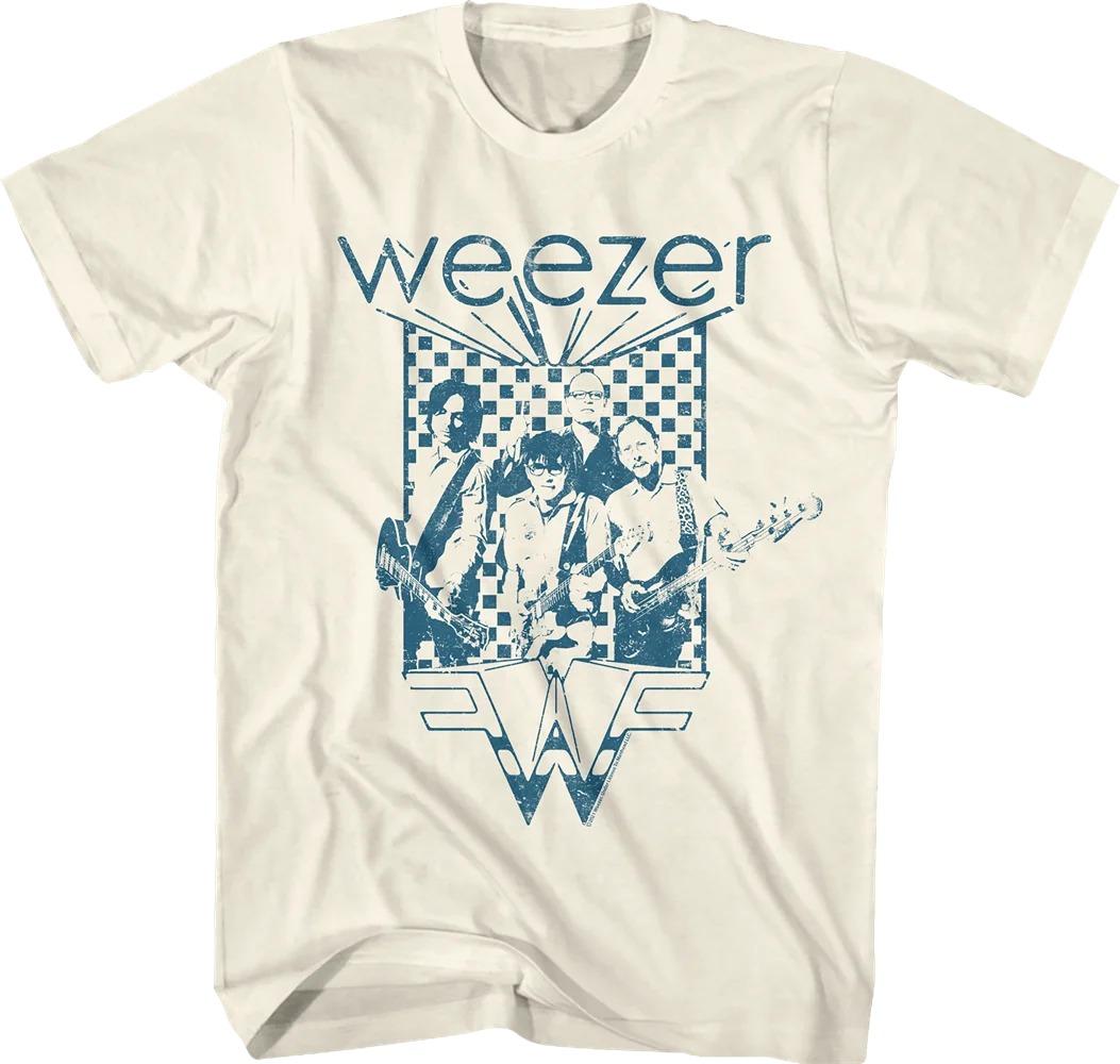 

2026 Weezer Группа Хлопковая Футболка Винтажная Мужская Женская Хип-Хоп Футболка Модная Футболка с Коротким Рукавом Оверсайз Футболки Уличная Одежда Топы Одежда 4XL