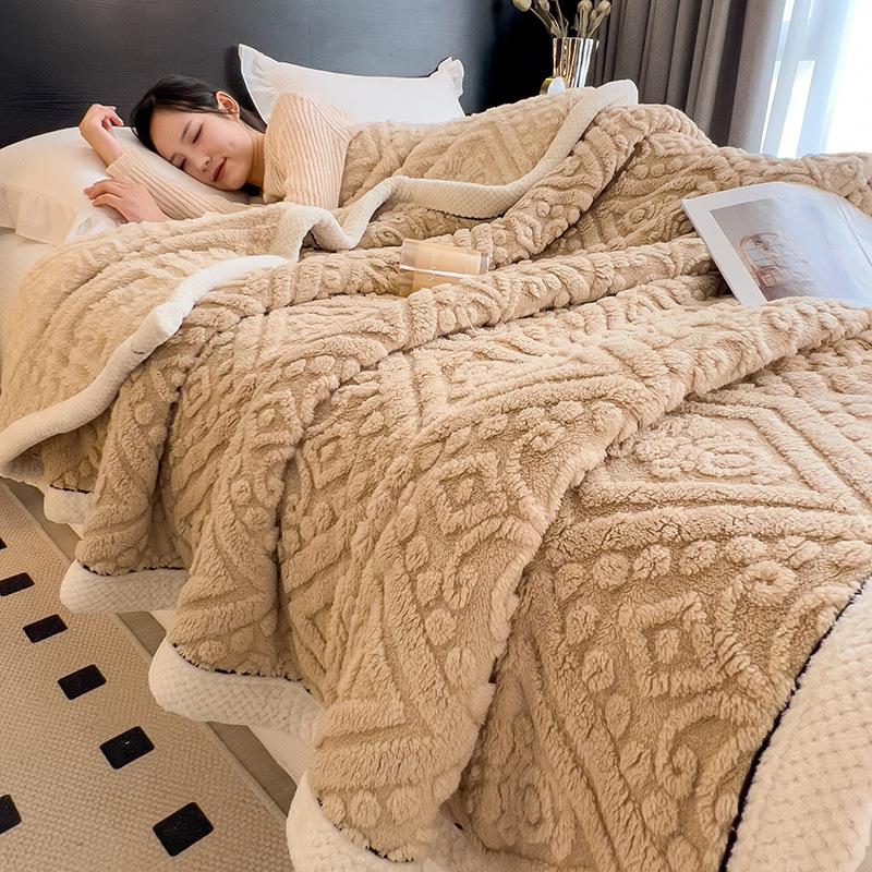 Winter Warme Schlafdecke Weiche Bequeme Decken für Bett Kuschelige Flauschige Wärme Decke