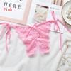 Nightwear Sleepwear Bowknot Lace G-string Crotchless Underwear Open Crotch Sexy Bondage Panties