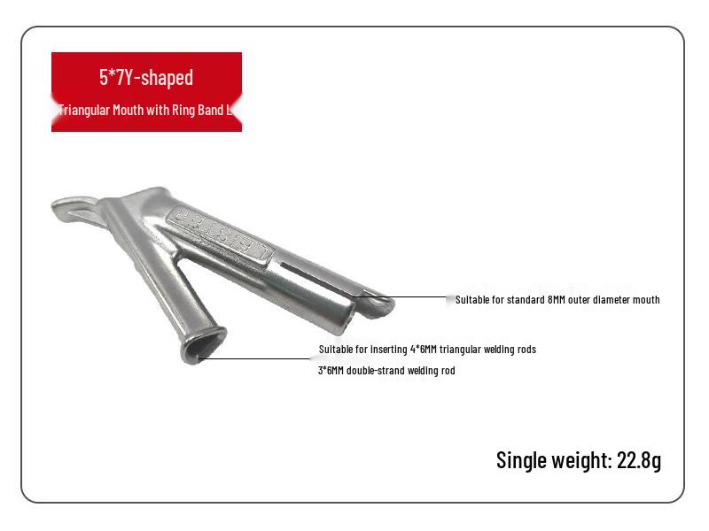 Čtyřdílná sada svařovacích trysek z PVC: Tvaru Y, Trojúhelníkový, Multispec, Nerezová ocel 304 pro horkovzdušnou pistoli