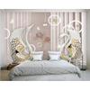 Moderne 3D-Tapete, Luxus-Wandbild, Schwan, Schmuck, Blumen-Tapete, Wohnzimmer, TV-Hintergrund, Wandmalerei