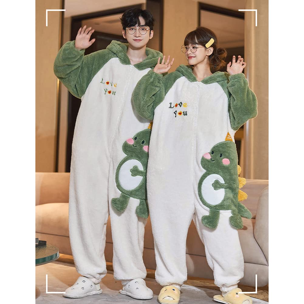 MTKCNTL Kigurumi Pajamas for Men and Halloween Winter Couple's Pajamas, All-in-One Women, Loungewear, Costume, Cute, Thick, Unisex, Thick, (LZQ1451)