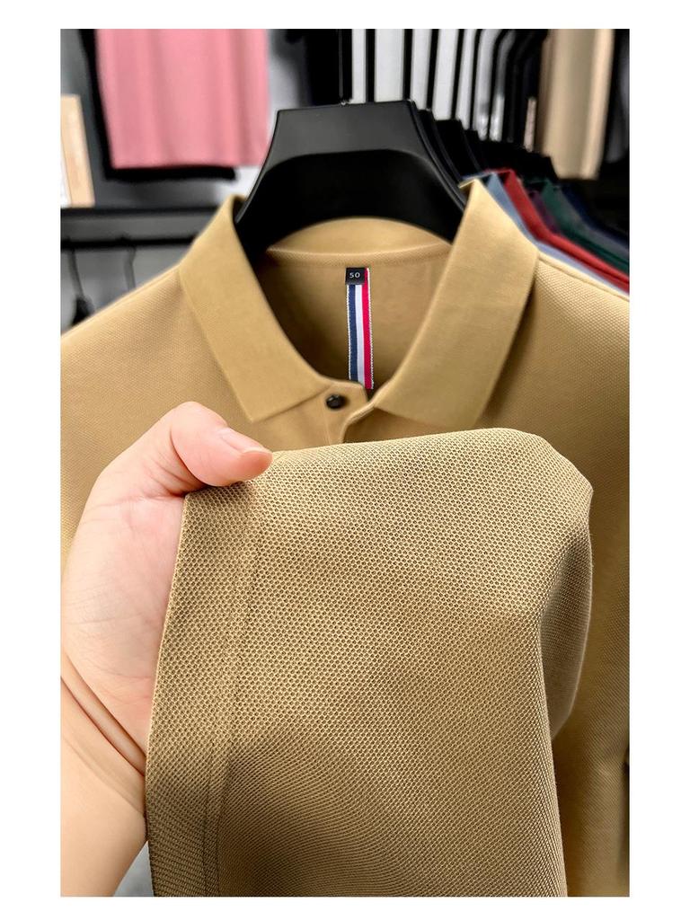 Men's Summer 2025 Embroidered Pony Logo Pure Cotton Polo Shirt