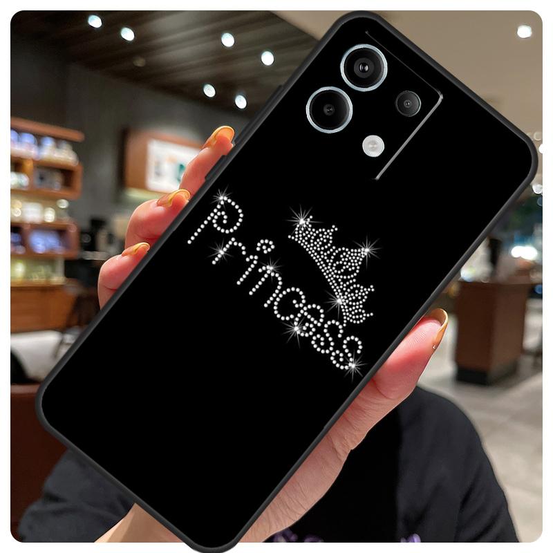 King Queen Couple Lovers Case For Xiaomi Redmi Note 12 9 10 11 13 14 15 Pro Plus Cover For Redmi 13C 12C 10C 14C 15 C