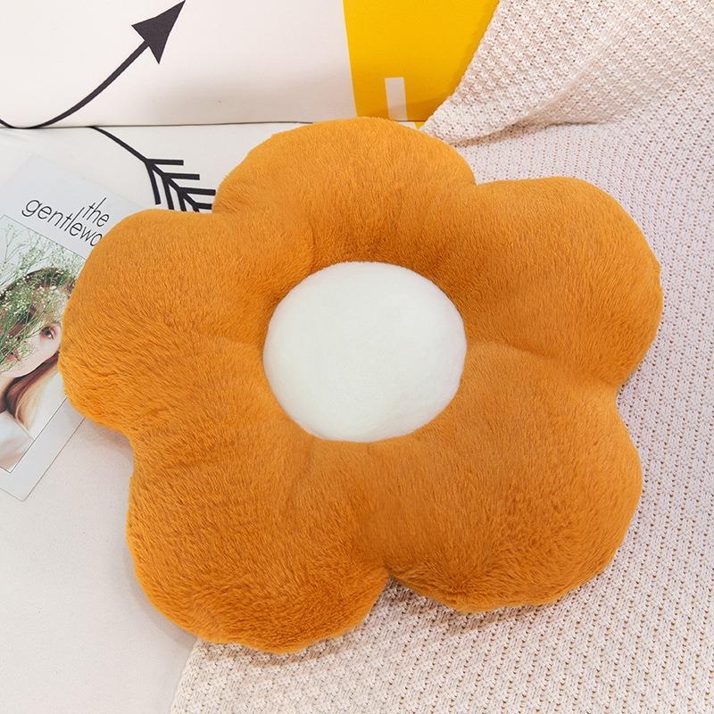 Flower Shaped Office Cushions, Solid Color Home Furnishings