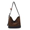 Retro Leopard Patchwork Denim Tote - Large Capacity Crossbody & Casual Shoulder Bag