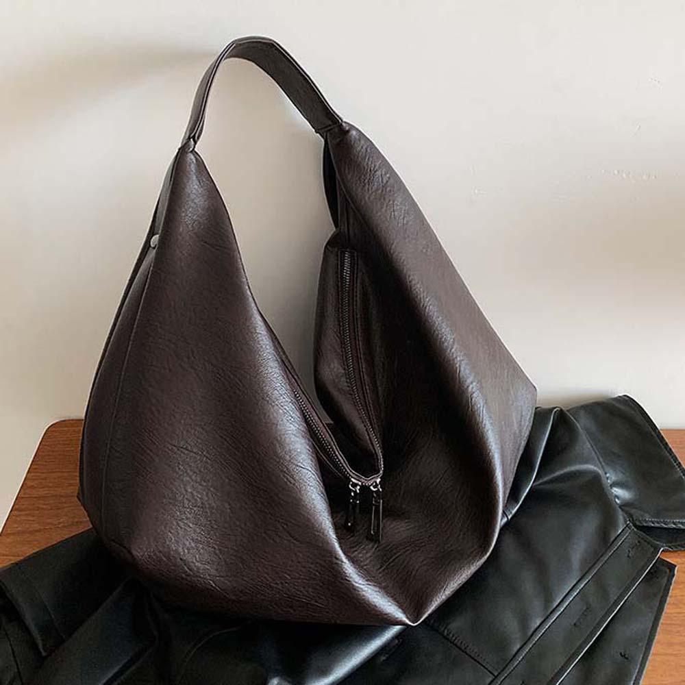 Retro Large Capacity Underarm Bag Japanese Style Versatile Commuting Handbag  School