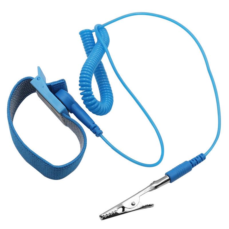 Wireless Anti-Static Blue Wrist Strap & Static Discharge Band
