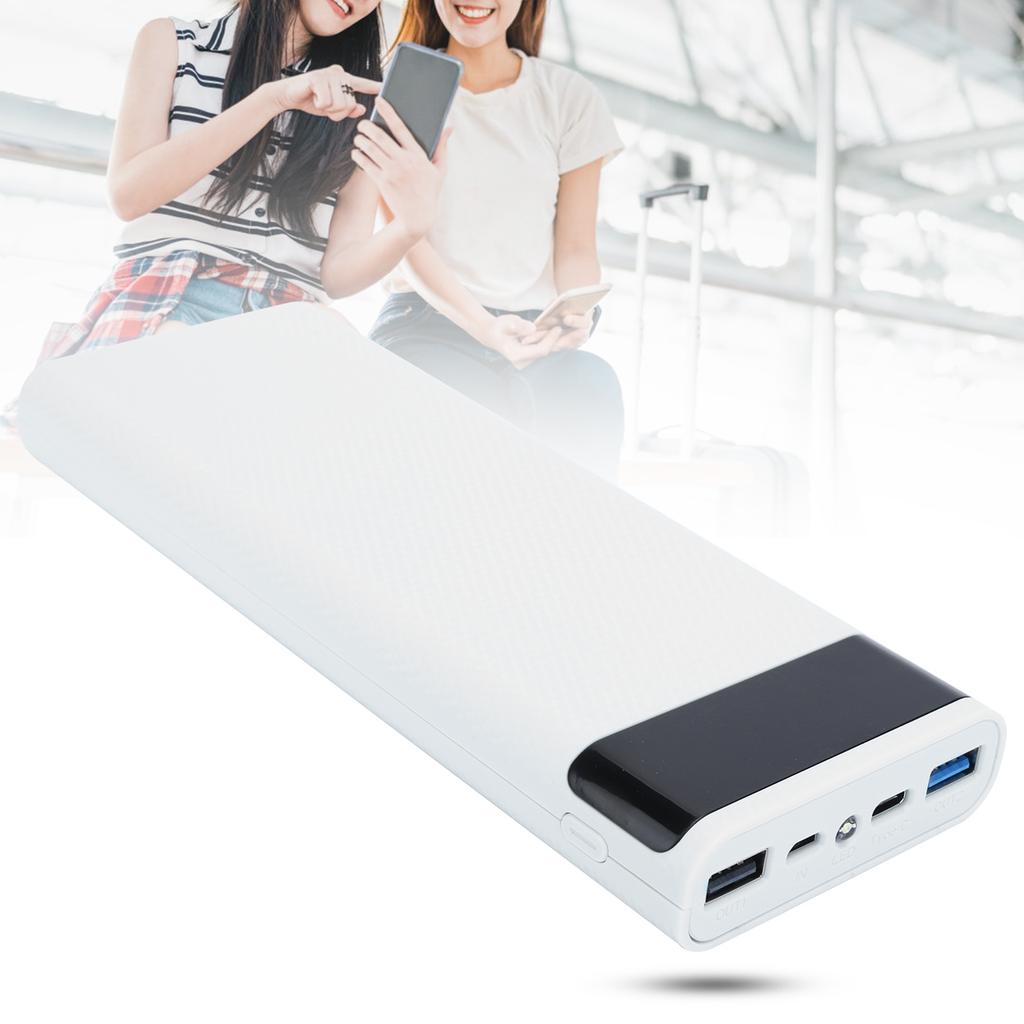 Quick Charge Version 8x18650 Power Bank Case USB DIY Kit Shell Battery Holder Charging BoxWhite