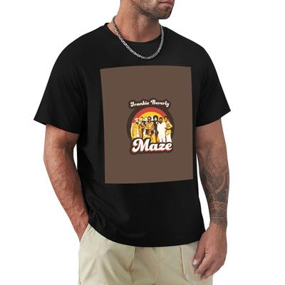 Frankie Beverly and Maze 70s Funky Soul TShirt Work Daily Short Sleeve Top