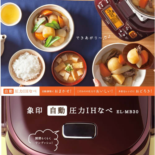 Zojirushi Pressure IH Pot Bordeaux EL-MB30-VD