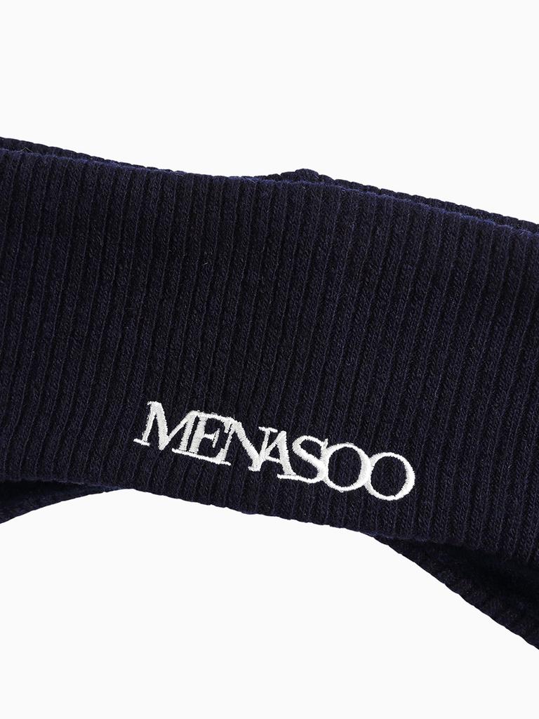 Menasoo Menasoo Reversible Wool Headband_Navy