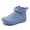 Independent Station Two Cotton Winter Children's Leather Boots Velvet Cotton Shoes Short Boots Boys and Girls Cold Walking Shoes 2025 Direct Sales