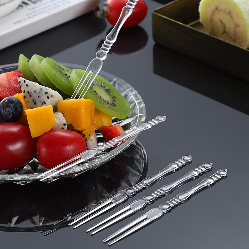 ZISIZ Individually Wrapped Disposable Fruit Forks